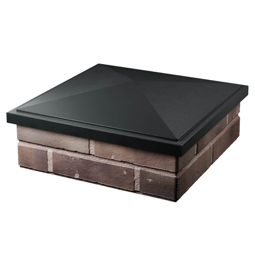 Колпак Zking БонаМоно Черный на столб 2х2 кирпича (515х515, 530х530мм) в Великом Новгороде фото