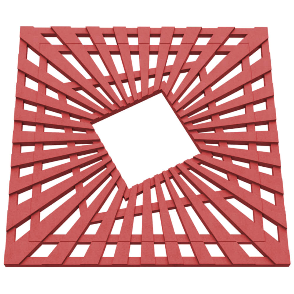 Приствольная решетка для дерева ZKING ATMOSPHERE 1.2х1.2м Красная в Великом Новгороде фото