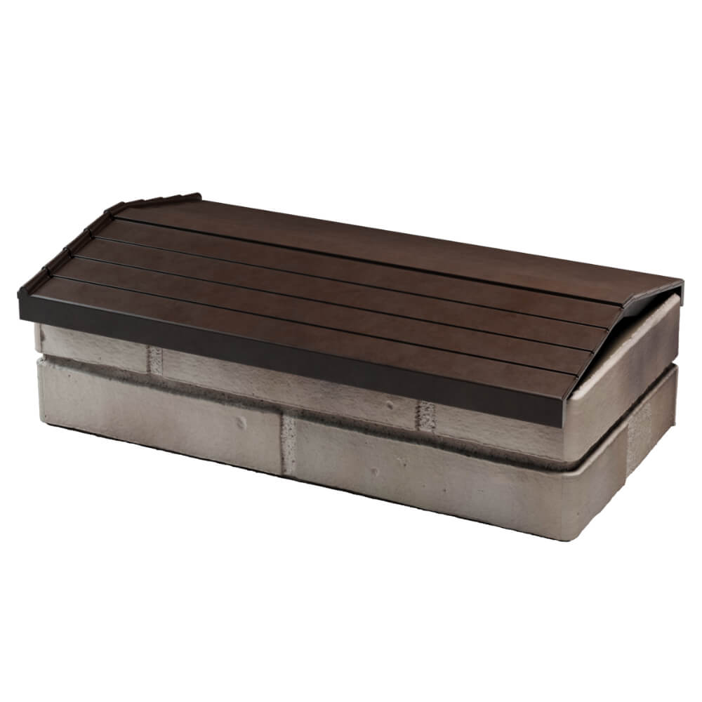 Парапет Zking Бона ХайТек Коричневый с посадкой на 1 кирпич (200/225/255мм) в Великом Новгороде фото