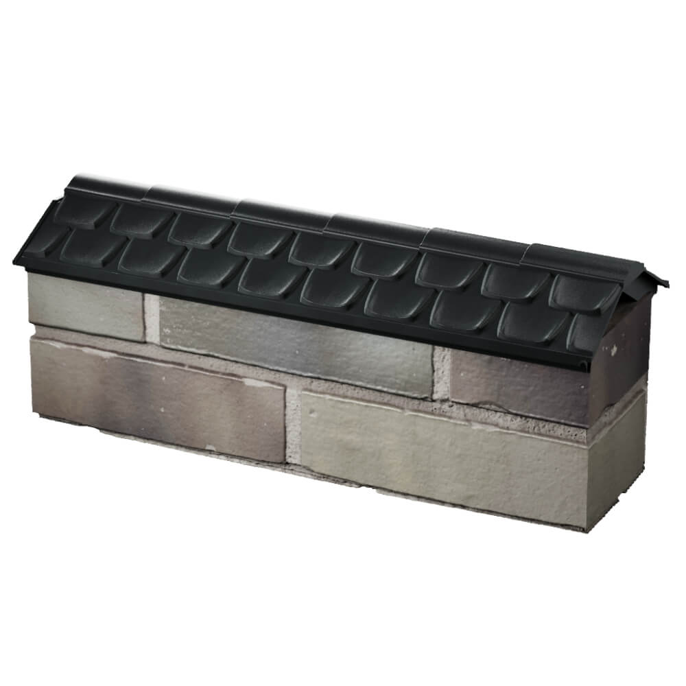 Парапет Zking Эльбрус Черный с посадкой на 0.5 кирпича (130мм) в Великом Новгороде фото