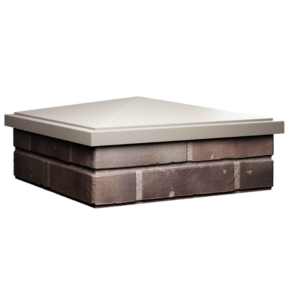 Колпак Zking БонаМоно Бежевый на столб 2х2 кирпича (515х515, 530х530мм) в Великом Новгороде фото