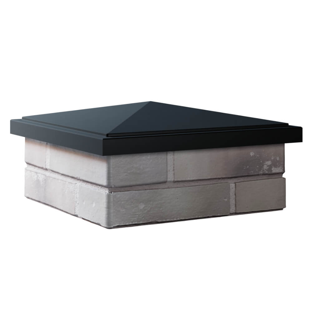 Колпак Zking БонаМоно Черный на столб 1.5х1.5 кирпича (385х385, 400х400мм) в Великом Новгороде фото