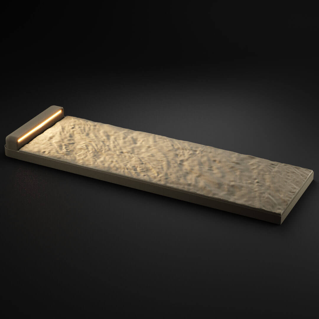 LED Светильник для шаговой плиты STONE Светлая Галька 330х75х98мм в Великом Новгороде фото