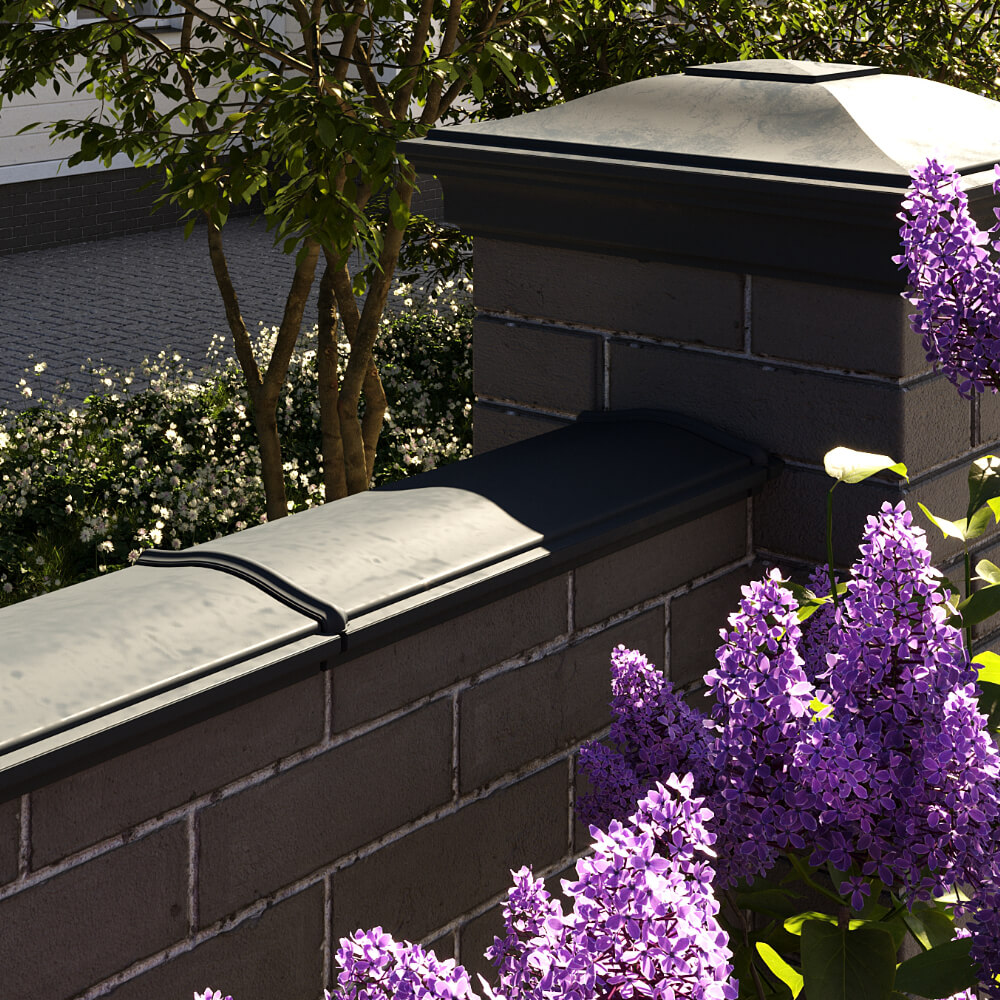 Парапет Zking Монблан Черный посадка на 0.5 кирпича (130мм) в Великом Новгороде фото