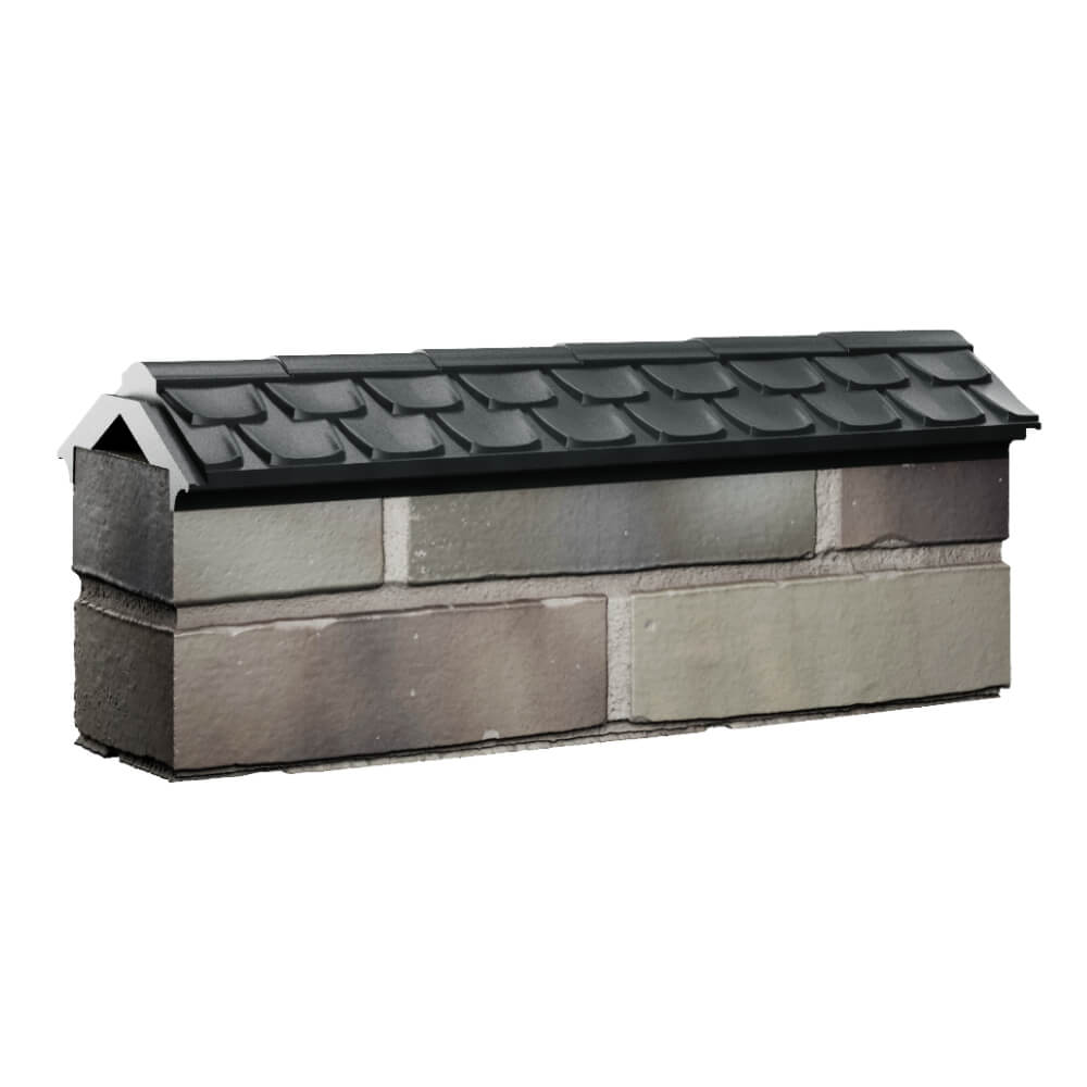 Парапет Zking Эльбрус Черный с посадкой на 0.5 кирпича (130мм) Великий Новгород фото