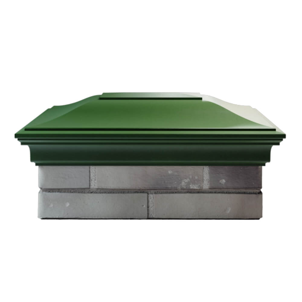 Колпак Zking Монблан Зеленый на столб 2х1.5 кирпича (515х385мм) в Великом Новгороде фото