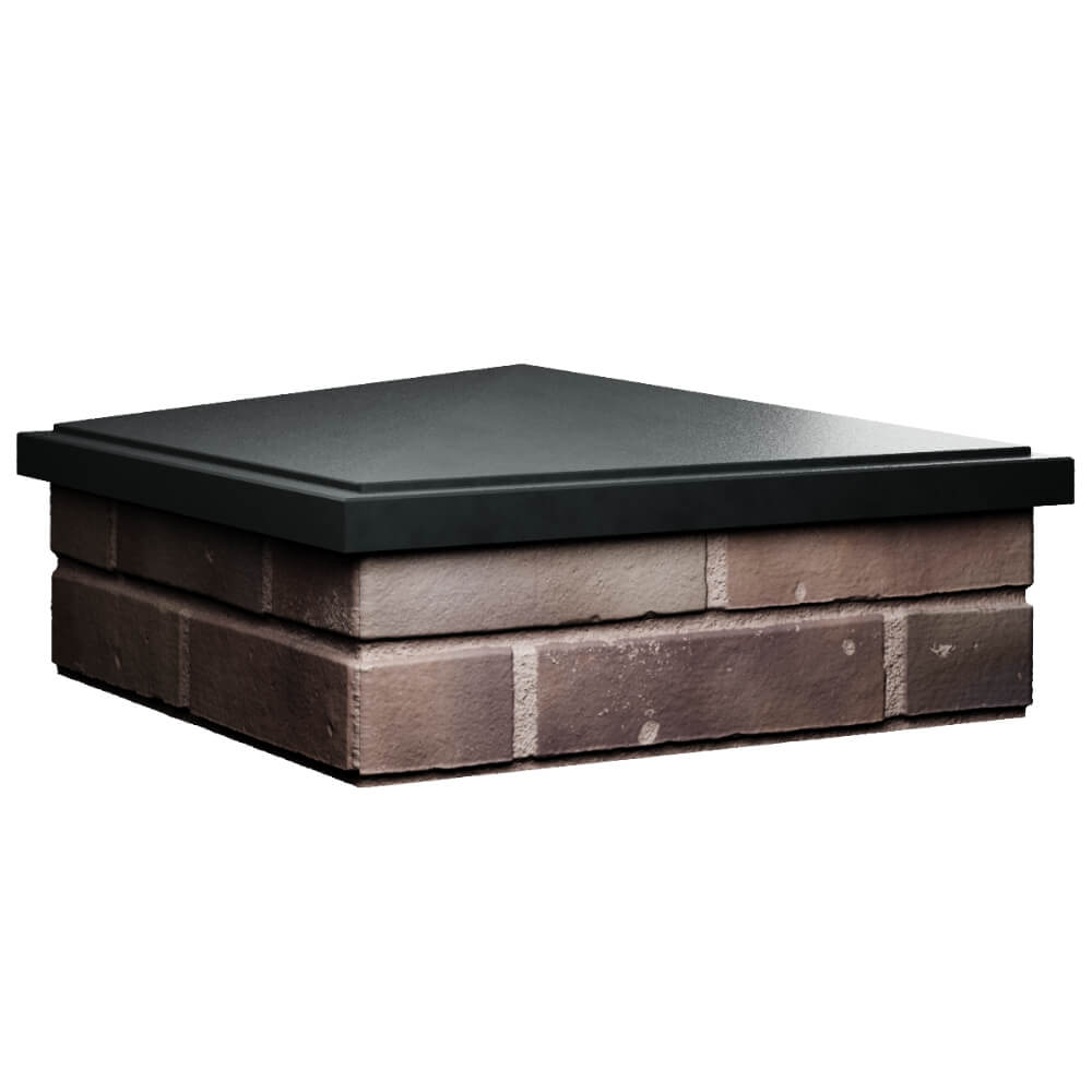 Колпак Zking БонаМоно Черный на столб 2х2 кирпича (515х515, 530х530мм) в Великом Новгороде фото