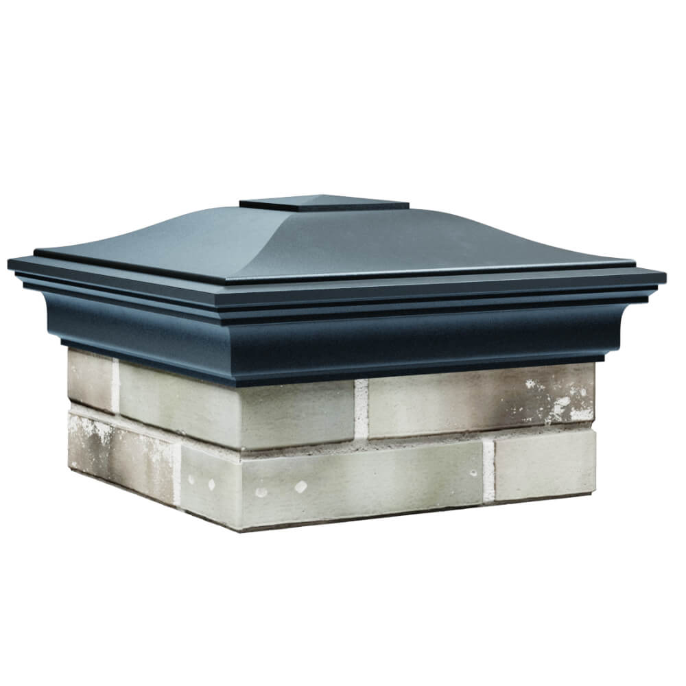 Колпак Zking Монблан Серый на столб 1.5х1.5 кирпича (385х385мм) в Великом Новгороде фото