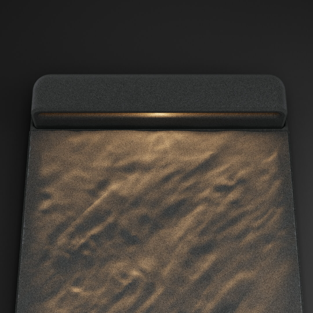 LED Светильник для шаговой плиты STONE Графитовый Серый 330х75х98мм в Великом Новгороде фото