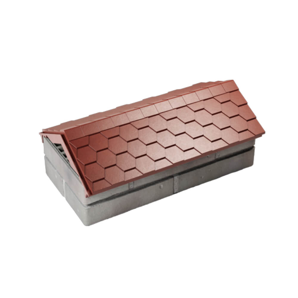 Парапет Zking Эверест Красный с посадкой на 1 кирпич (200/225/255мм) в Великом Новгороде фото