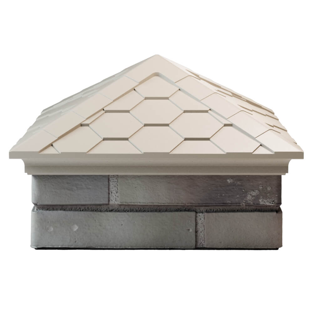 Колпак Zking Эверест Бежевый на столб 1.5х1.5 кирпича (390х390мм) Великий Новгород фото