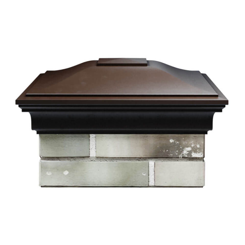 Колпак Zking Монблан Коричневый на столб 1.5х1.5 еврокирпича 0.7НФ (355х355мм) Великий Новгород фото