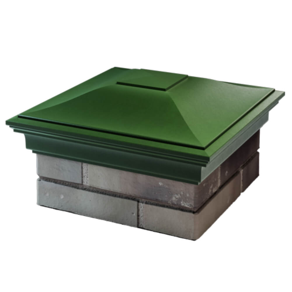 Колпак Zking Монблан Зеленый на столб 1.5х1.5 кирпича (385х385мм) в Великом Новгороде фото