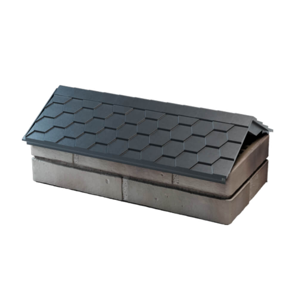 Парапет Zking Эверест Серый с посадкой на 1 кирпич (200/225/255мм) в Великом Новгороде фото