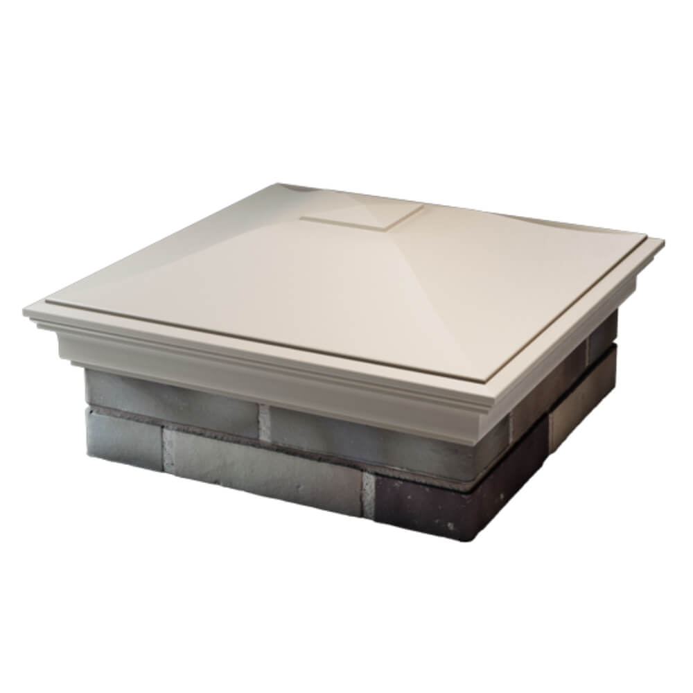 Колпак Zking Монблан Бежевый на столб 2х2 кирпича (515х515мм) в Великом Новгороде фото