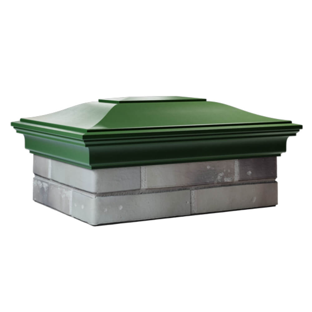 Колпак Zking Монблан Зеленый на столб 2х1.5 кирпича (515х385мм) в Великом Новгороде фото