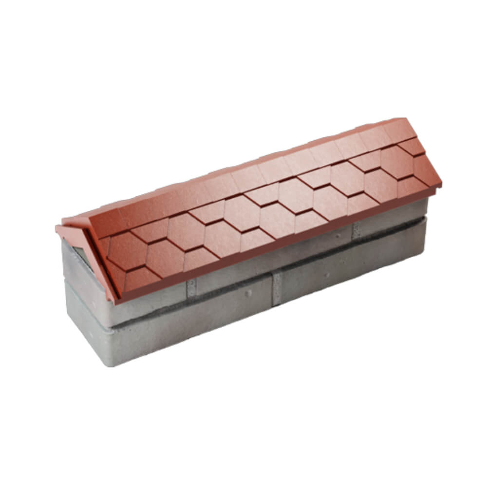 Парапет Zking Эверест Красный с посадкой на 0.5 кирпича (130мм) в Великом Новгороде фото