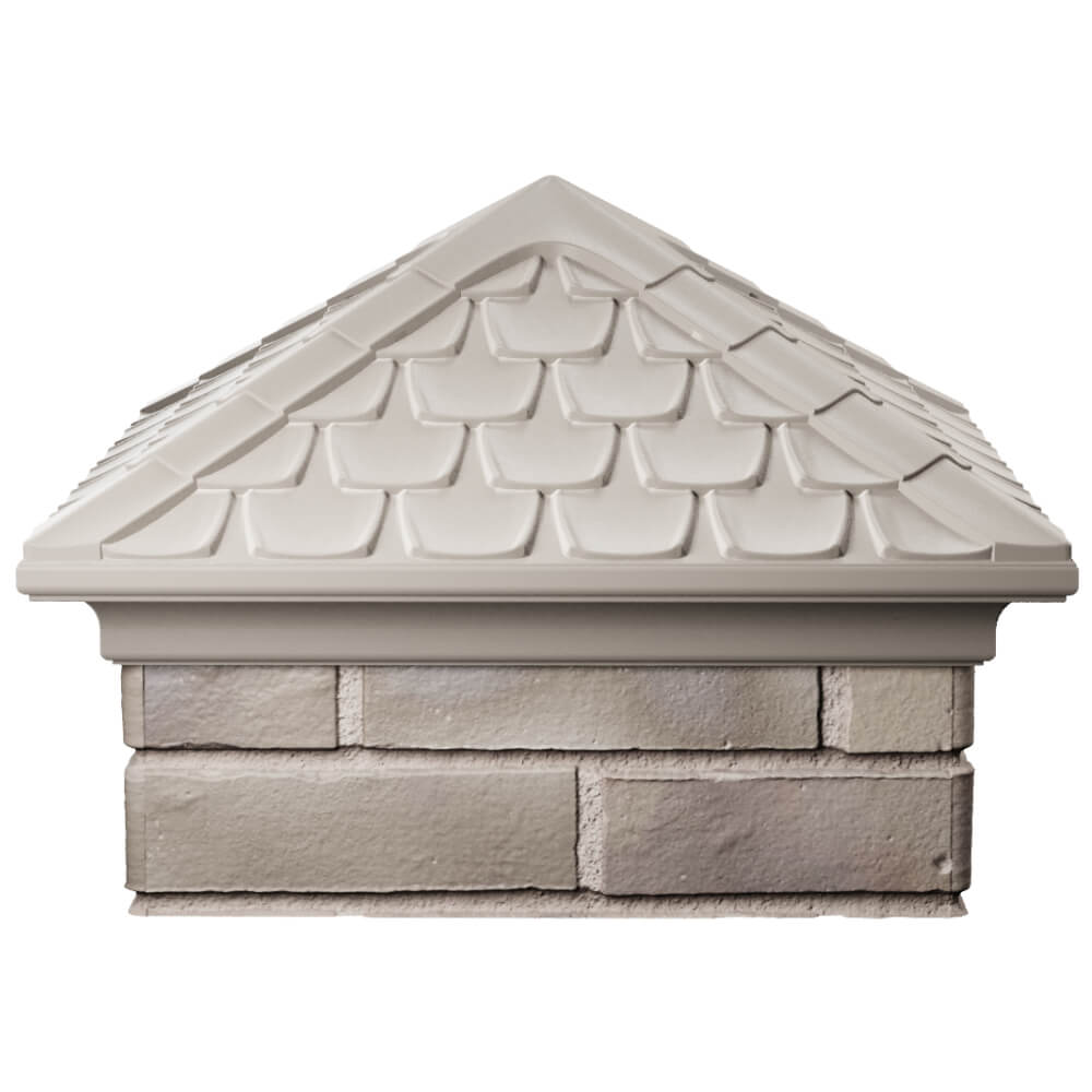 Колпак Zking Эльбрус Бежевый на столб 1.5х1.5 кирпича (385х385мм) Великий Новгород фото