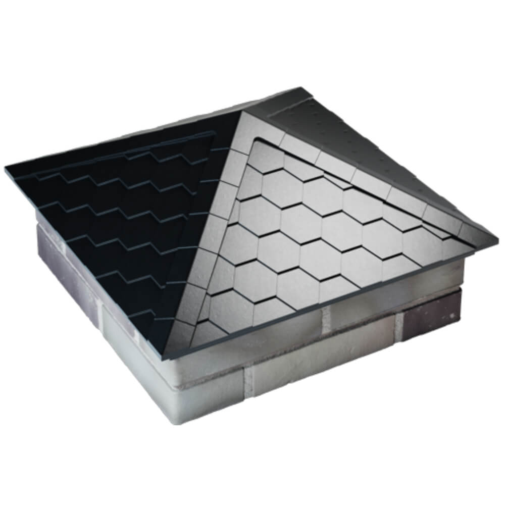 Колпак Zking Эверест Черный на столб 2х2 кирпича (535х535мм) Великий Новгород фото