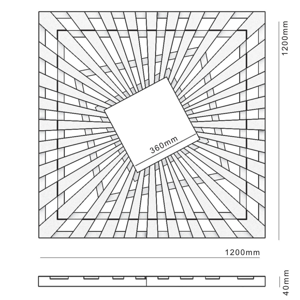 Приствольная решетка для дерева ZKING ATMOSPHERE 1.2х1.2м Черная в Великом Новгороде фото