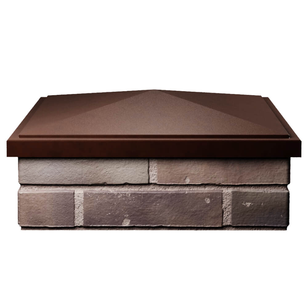 Колпак Zking БонаМоно Коричневый на столб 2х2 кирпича (515х515, 530х530мм) Великий Новгород фото