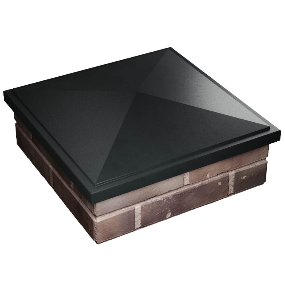 Колпак Zking БонаМоно Черный на столб 2х2 кирпича (515х515, 530х530мм) в Великом Новгороде фото