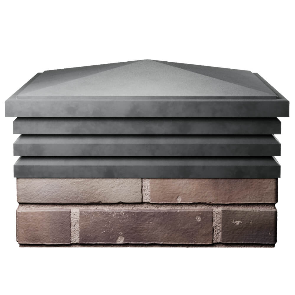 Колпак Zking Бона ХайТек Серый на столб 2х2 кирпича (513х513мм) Великий Новгород фото