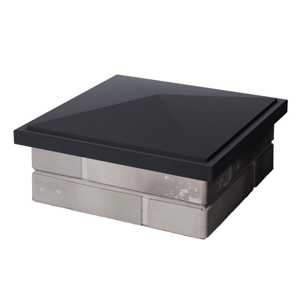 Колпак Zking БонаМоно Серый на столб 1.5х1.5 кирпича (385х385, 400х400мм) в Великом Новгороде фото