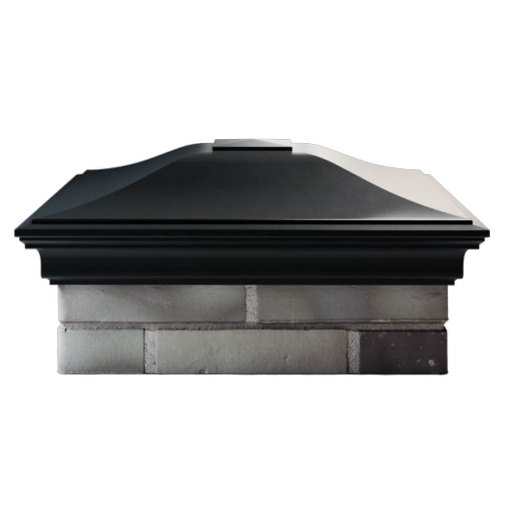Колпак Zking Монблан Черный на столб 2х2 кирпича (515х515мм) в Великом Новгороде фото