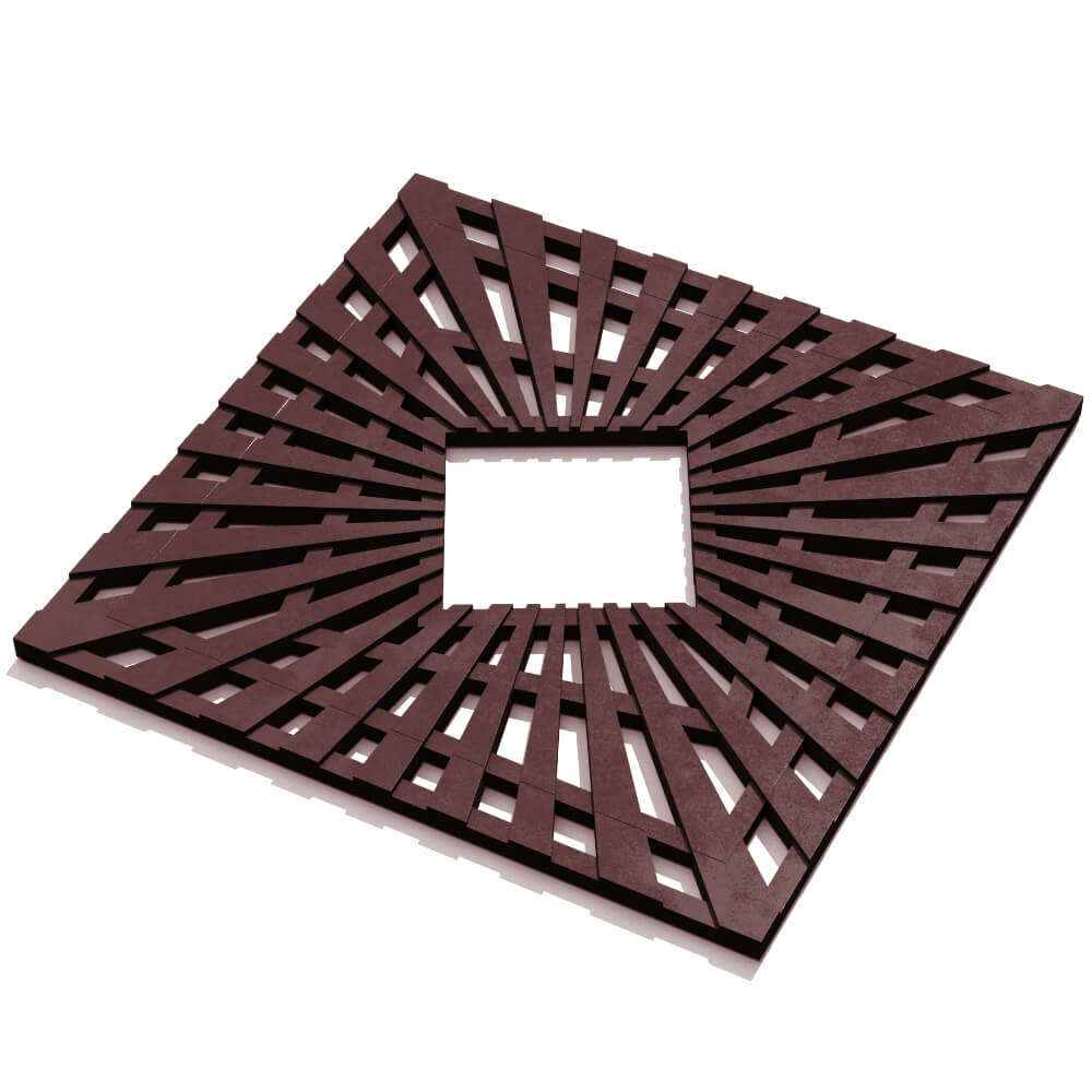 Приствольная решетка для дерева ZKING ATMOSPHERE 1.2х1.2м Коричневая в Великом Новгороде фото