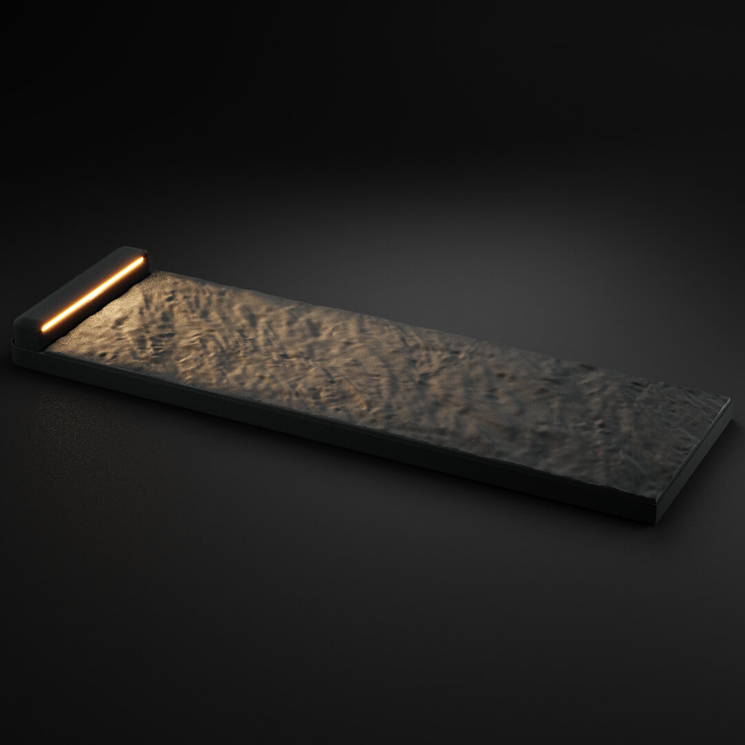 LED Светильник для шаговой плиты STONE Графитовый Серый 330х75х98мм в Великом Новгороде фото