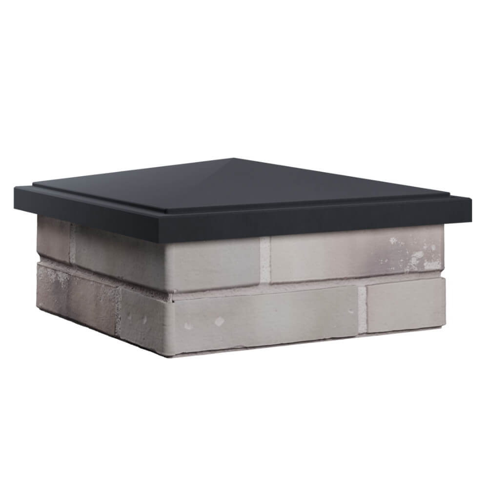 Колпак Zking БонаМоно Серый на столб 1.5х1.5 кирпича (385х385, 400х400мм) в Великом Новгороде фото