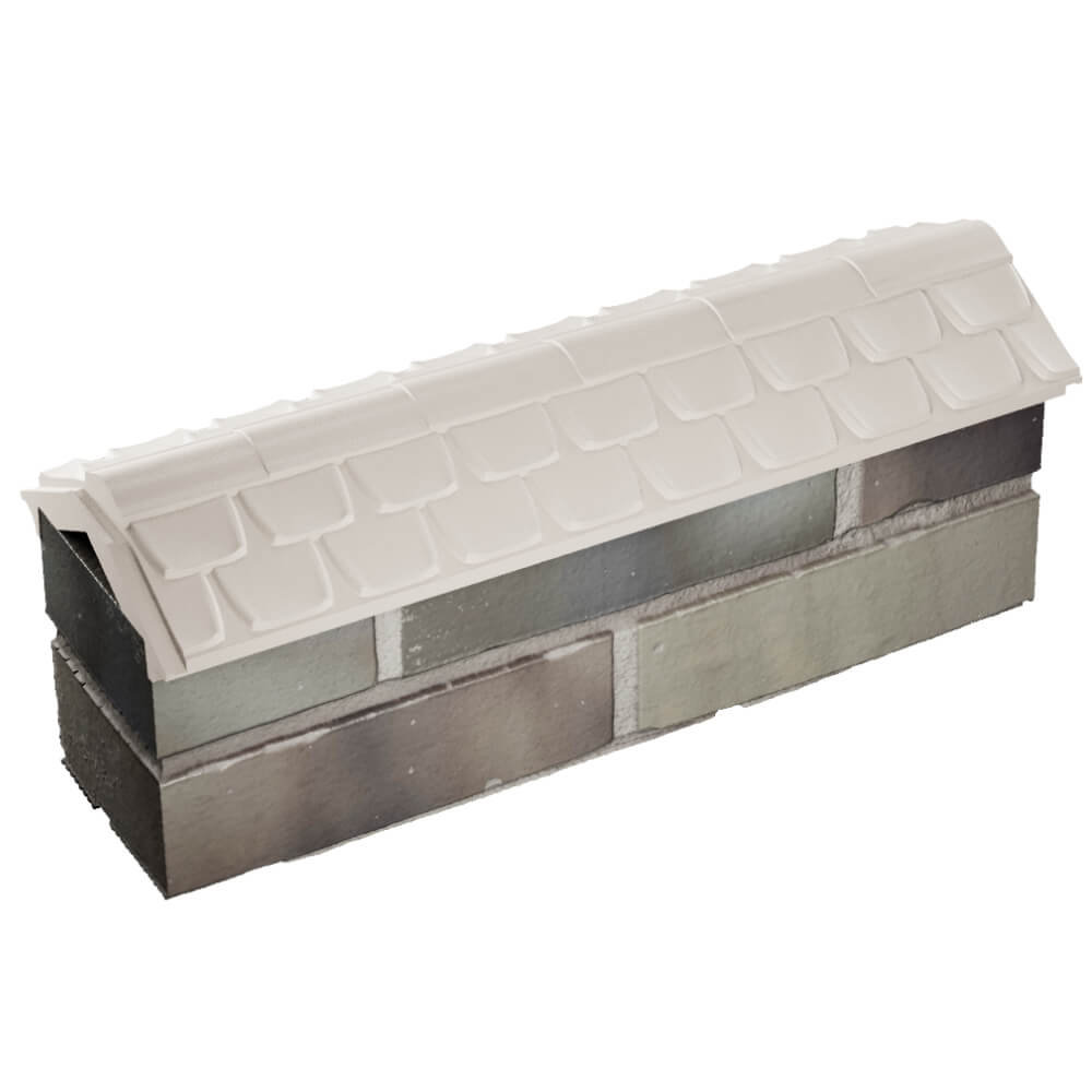 Парапет Zking Эльбрус Бежевый с посадкой на 0.5 кирпича (130мм) в Великом Новгороде фото