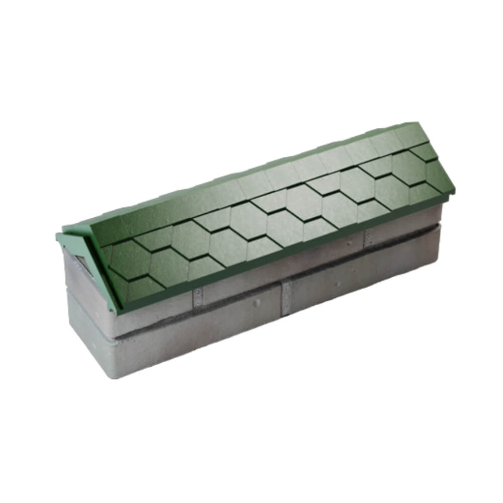 Парапет Zking Эверест Зеленый с посадкой на 0.5 кирпича (130мм) в Великом Новгороде фото