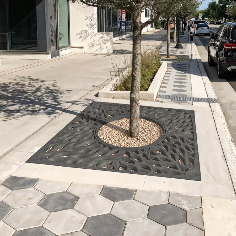 Приствольная решетка для дерева ZKING CRUST 2х2м Черная в Великом Новгороде фото