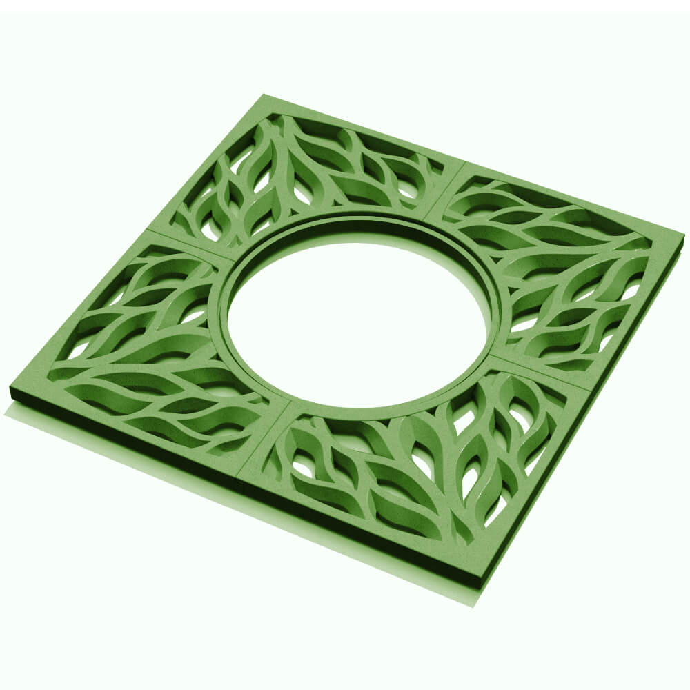 Приствольная решетка для дерева ZKING CRUST 1.2х1.2м Зеленая в Великом Новгороде фото