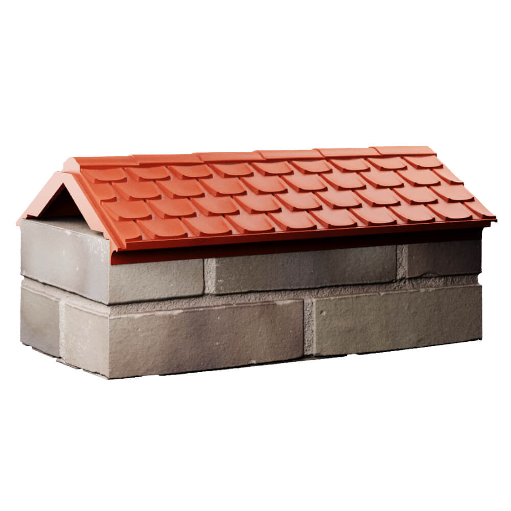 Парапет Zking Эльбрус Красный с посадкой на 1 кирпич (255мм) Великий Новгород фото