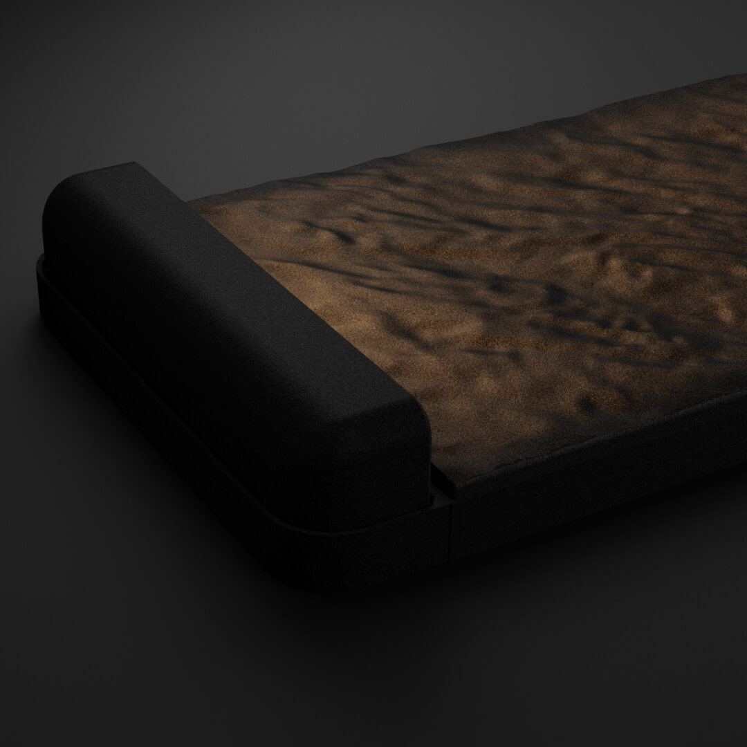 LED Светильник для шаговой плиты STONE Черный Сланец 330х75х98мм в Великом Новгороде фото