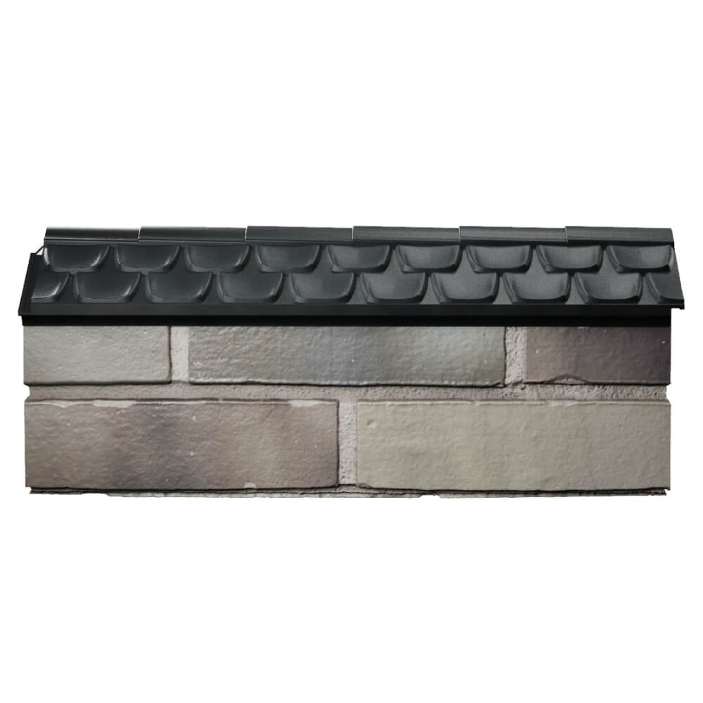 Парапет Zking Эльбрус Черный с посадкой на 0.5 кирпича (130мм) в Великом Новгороде фото